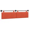 vidaXL H&auml;ngevorderseite Uni Rot-Orange 210 x 55 x 5 cm Cordstoff