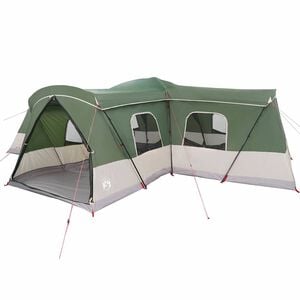 vidaXL Zelt f&uuml;r 16 Personen mit Dach Gr&uuml;n 680 x 510 x 210 cm