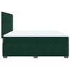 vidaXL Boxspringbett mit Matratze Dunkelgr&uuml;n 180x200 cm Samt