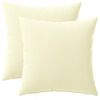 vidaXL Kissenbezug 2 pcs HEERLEN Creme 30 x 30 cm Polyester