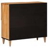 vidaXL Sideboard mit Speicher Natur 80 x 33 x 75 cm Massivholz Mango