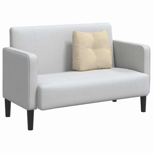 vidaXL R&uuml;cken Kissen Creme 45 x 24 x 50 cm Stoff