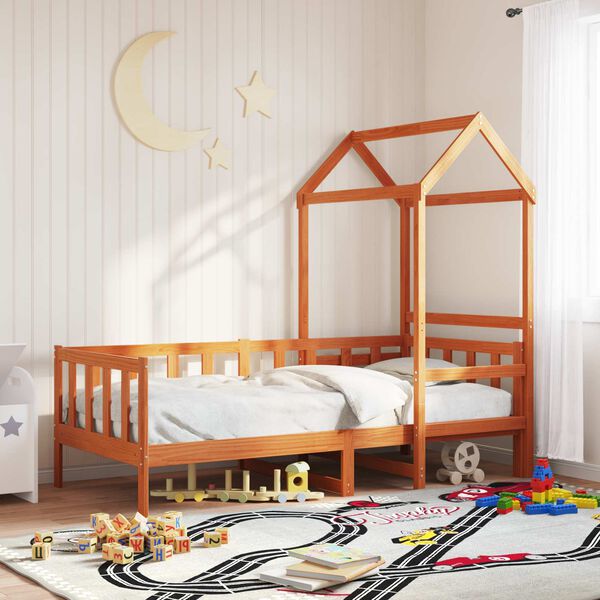 vidaXL Tagesbett Set 2 pcs Wachsbraun Massives Kiefernholz