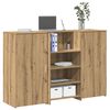 vidaXL Empfangstheke Artisan-Eiche 155x50x103,5 cm Holzwerkstoff