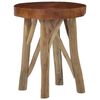 vidaXL Hocker Braun Massivholz Teak