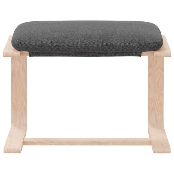 vidaXL Fu&szlig;hocker Dunkelgrau 51x41x40 cm Stoff