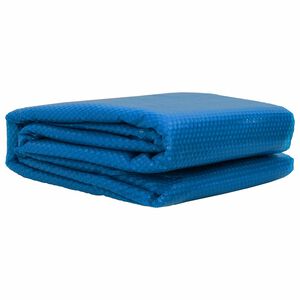 vidaXL Sonnendeck f&uuml;r Pools Extra Schwer &Oslash; 381 cm 400 &mu;m Rund PE Blau