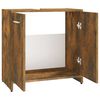 vidaXL Badschrank Räuchereiche 60x33x60 cm Holzwerkstoff