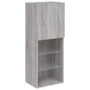 vidaXL TV-Schrank mit LED-Leuchten Grau Sonoma 40,5x30x102 cm