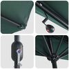 vidaXL Gartenparasol Grün 294 x 150 x 223 cm Stoff