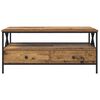 vidaXL Couchtisch with Drawer Altholz 100 x 51 x 45 cm Holzwerkstoff