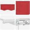 vidaXL Markise Rot 300 x 250 x 165 cm Polyester