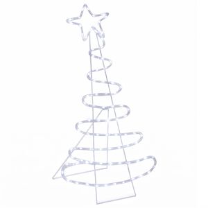 vidaXL LED-Weihnachtsbaum-Silhouette LOVIISA 100 LEDs Kaltwei&szlig;