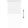 vidaXL Verdunkelungsrollo Wei&szlig; 80x150cm Stoffbreite 75,7 cm Polyester