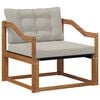 vidaXL Outdoor-Sofagarnitur Massives Akazienholz und Textilene Natur