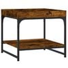 vidaXL Couchtisch R&auml;uchereiche 49,5x49,5x45 cm Holzwerkstoff