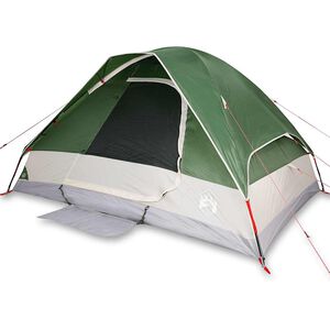 vidaXL Kuppel-Campingzelt 4 Personen Gr&uuml;n Wasserdicht
