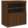 vidaXL Sideboard mit LED-Leuchten Braun Eichen-Optik 181,5x37x67 cm