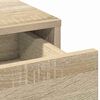 vidaXL Schminktisch mit Spiegelbeleuchtung 3 pcs Braun Holzwerkstoff