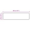 vidaXL Teppichl&auml;ufer MARSA Grau 200 x 50 cm Polyester und PVC