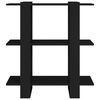vidaXL Bücherregal/Raumteiler Schwarz 80x30x87 cm