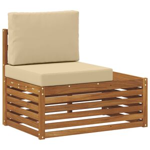 vidaXL Outdoor Endsofa Natur 91 x 63 x 73 cm Massivholz Akazie