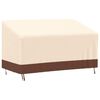 vidaXL Abdeckung f&uuml;r 3-Sitzer-Bank Beige 159x84x56/81 cm 600D Oxford