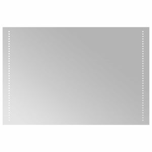 vidaXL LED-Badezimmerspiegel Transparent 90 x 60 cm Geh&auml;rtetes Glas