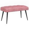 vidaXL Bank mit Knopfheftung Rosa 80 x 40 x 46 cm Samt