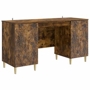 vidaXL Schreibtisch R&auml;uchereiche 142,5 x 50 x 75 cm Holzwerkstoff