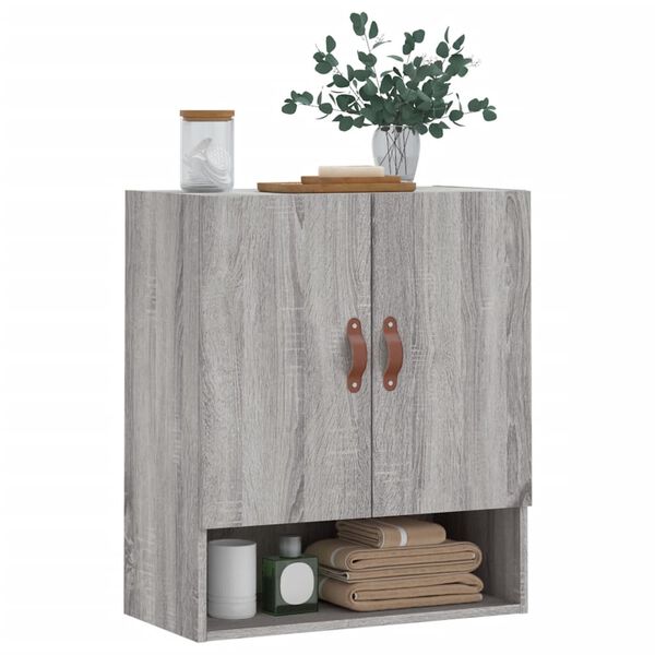 vidaXL Wandschrank Grau Sonoma 60x31x70 cm Holzwerkstoff