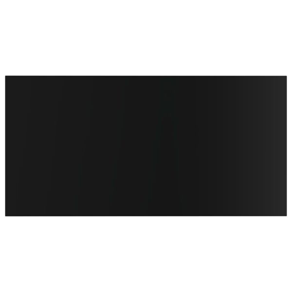 vidaXL B&uuml;cherregal-Bretter 8 Stk. Hochglanz-Schwarz 40x20x1,5 cm