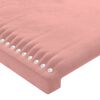 vidaXL Boxspringbett mit Matratze Rosa 80x200 cm Samt