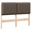 vidaXL Gepolstertes Kopfteil mit Kopfteil Braun und Taupe 120 cm