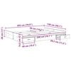 vidaXL Aufbewahrungsbettgestell Artisan-Eiche 150 x 200 cm