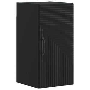 vidaXL Badezimmer-Wandschrank HAARLEM Schwarz 30 x 31 x 59 cm