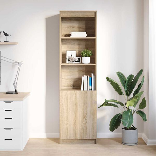 vidaXL Highboard Sonoma-Eiche 50x35x180 cm Holzwerkstoff