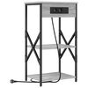 vidaXL Nachttisch Graues Sonoma 41 x 31 x 76 cm Holzwerkstoff