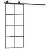 vidaXL Schiebet&uuml;r mit Beschlag 90x205 cm ESG-Glas & Aluminium