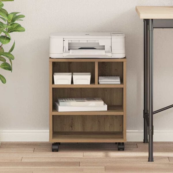 vidaXL Druckerst&auml;nder Artisan-Eiche 41 x 32 x 48 cm Holzwerkstoff