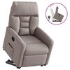 vidaXL Relaxsessel mit Aufstehhilfe Taupe Stoff