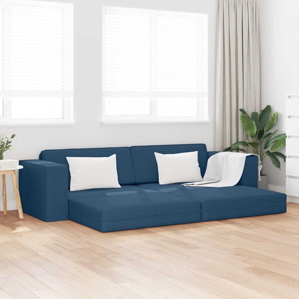 vidaXL Schlafsofa Marineblau 245 x 78 x 77 cm Stoff