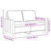 vidaXL 2-Sitzer-Sofa Hellgelb 120 cm Stoff