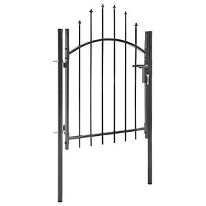 vidaXL Gartentor Woerden Stahl 1x2,25 m Wei&szlig;