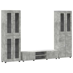 vidaXL TV-Schrankset FLORIN 3 stk. 150 x 39 x 30 cm Betongrau