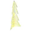 vidaXL Weihnachtsbaum 100 LEDs Warmes Wei&szlig; 120 cm PET