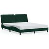 vidaXL Bettgestell ohne Matratze Dunkelgr&uuml;n 160x200 cm Samt