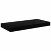 vidaXL Schweberegale 2 Stk. Hochglanz-Schwarz 50x23x3,8 cm MDF