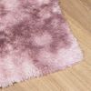 vidaXL Teppich Shaggy Hochflor NAVARRA Altrosa 80x150 cm Polyester