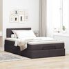 vidaXL Ottoman-Bett mit Matratze & LEDs Dunkelbraun 120x190 cm Stoff